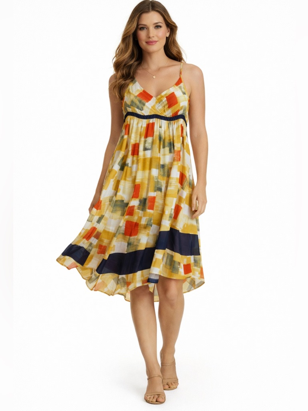 NWT Vera Bradley Sleeveless Sundress Boho Abstract Print Dress Size S